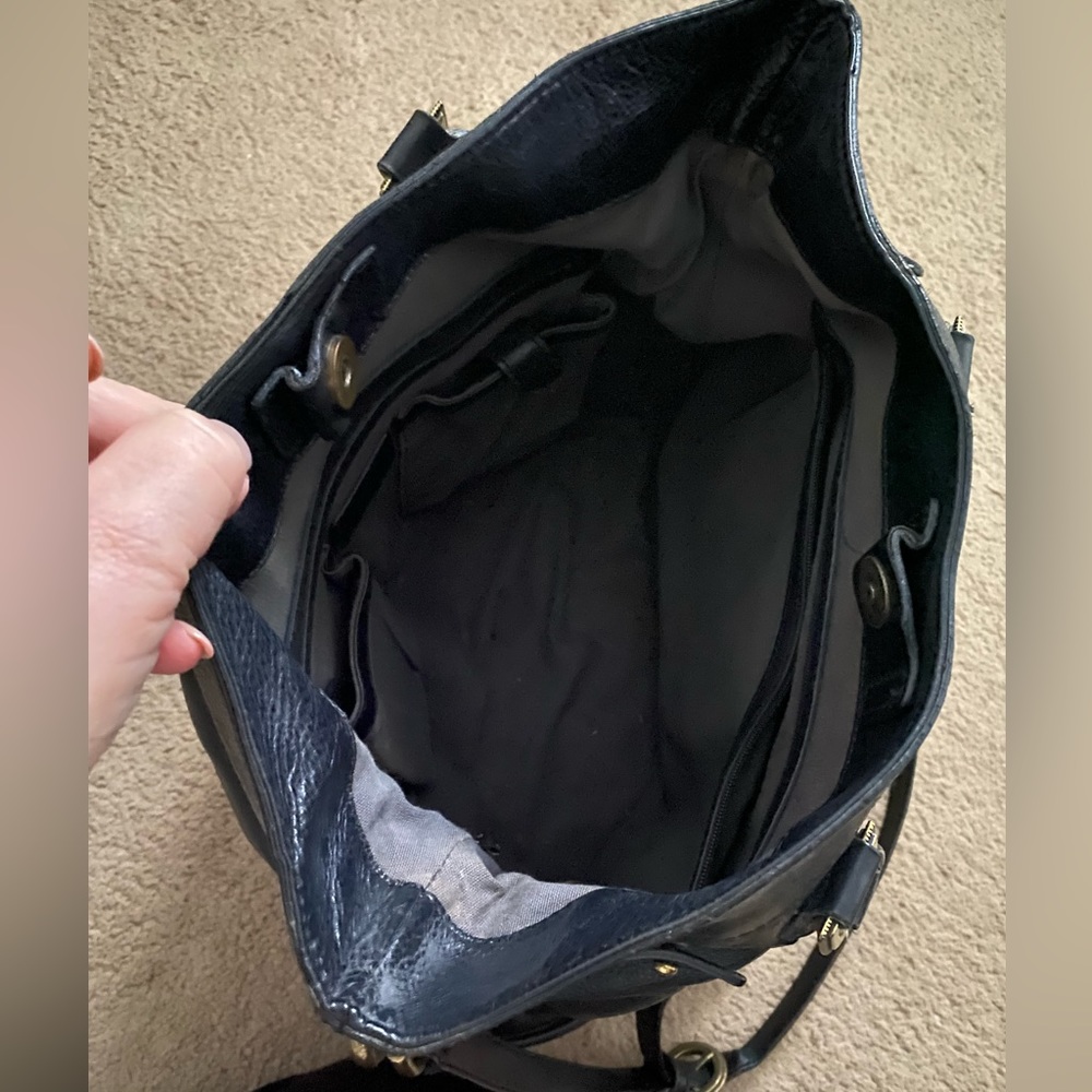 Cole Haan Black Leather Tote - Picture 2 of 4